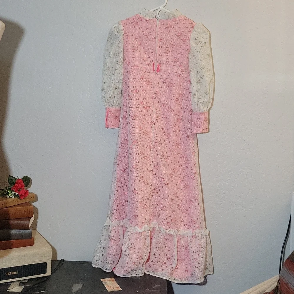 VINTAGE Handmade 70s Layered Dress Child's 10